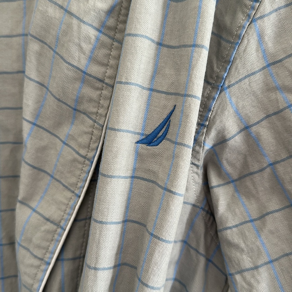 Nautica Men’s Lightweight Cotton Robe - Picture 4 of 8